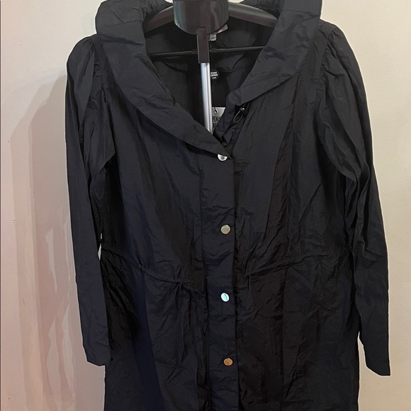 NWT Opening Ceremony Ruffle Collar Rain Coat - Picture 5 of 16